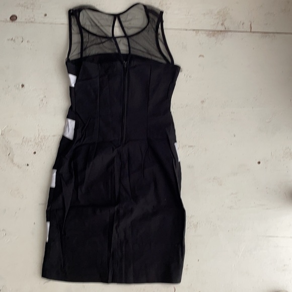 [ Ruby Rox Black & White Mini Bandage Dress ] M Jr - Picture 4 of 6